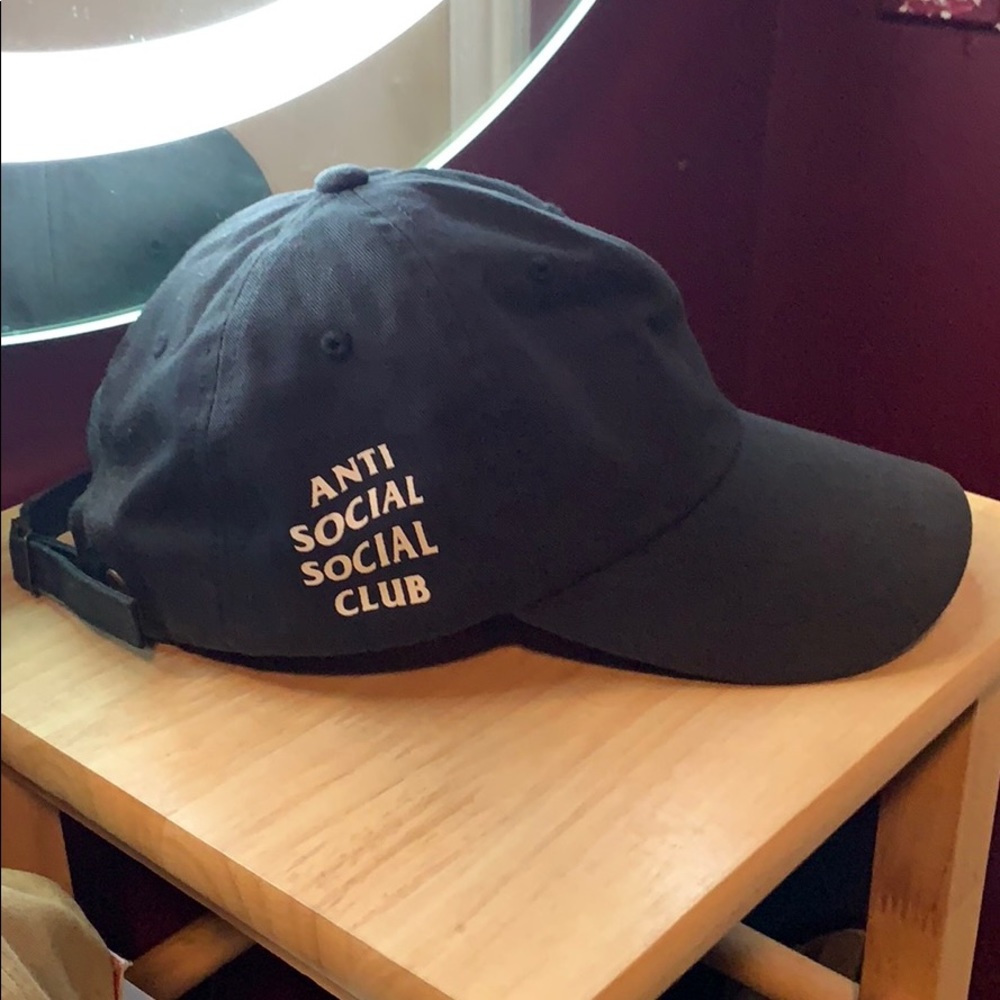 Anti Social Social Club Black Dad Hat Authentic
